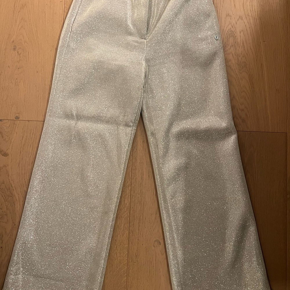 Guess Shimmering Silver Pants